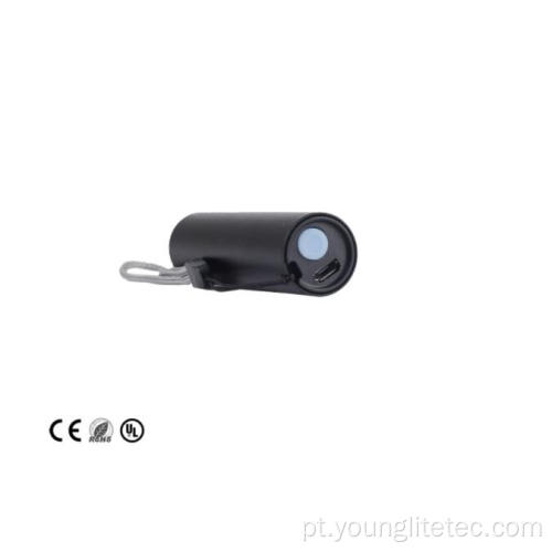 Mini alumínio LED Lanterna USB Chargable EDC Lanterna